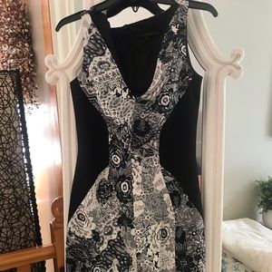 Black and white dress by Lucian Matis